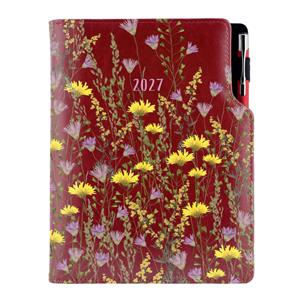 Kalendarz książkowy DESIGN dzienny B6 2027 polski - granatowy - Łąka