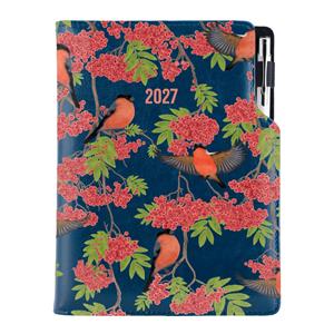 Kalendarz książkowy DESIGN dzienny B6 2027 polski - granatowy - Gil