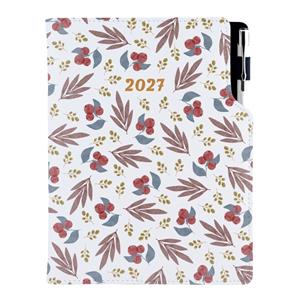 Kalendarz książkowy DESIGN dzienny B6 2027 polski - Jarzebina