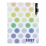 Kalendarz książkowy DESIGN dzienny B6 2027 polski - Mandala kolorowy