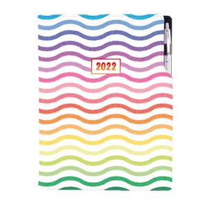 Kalendarz książkowy DESIGN tygodniowy A4 2022 polski - Kolory