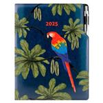 Kalendarz książkowy DESIGN tygodniowy A4 2025 polski - granatowy - papuga