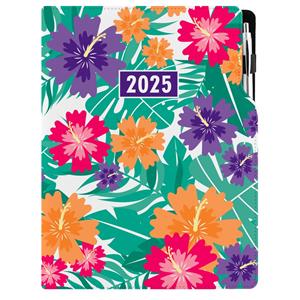 Kalendarz książkowy DESIGN tygodniowy A4 2025 polski - Tropic