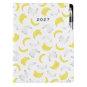 Kalendarz książkowy DESIGN tygodniowy A4 2027 polski - Banan