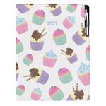Kalendarz książkowy DESIGN tygodniowy A4 2027 polski - Cupcake 
