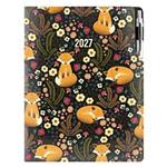 Kalendarz książkowy DESIGN tygodniowy A4 2027 polski - czarny - Lis 