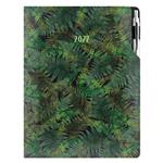 Kalendarz książkowy DESIGN tygodniowy A4 2027 polski - czarny - Paproć