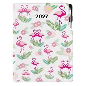 Kalendarz książkowy DESIGN tygodniowy A4 2027 polski - Flaming