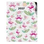 Kalendarz książkowy DESIGN tygodniowy A4 2027 polski - Flaming