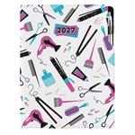Kalendarz książkowy DESIGN tygodniowy A4 2027 polski - Hairdresser