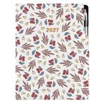 Kalendarz książkowy DESIGN tygodniowy A4 2027 polski - Jarzebina