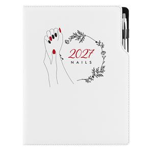 Kalendarz książkowy DESIGN tygodniowy A4 2027 polski - Nails
