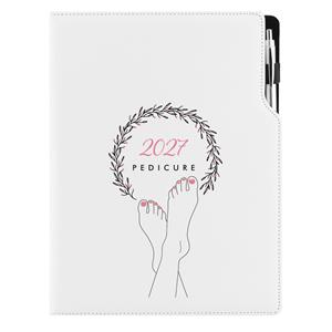 Kalendarz książkowy DESIGN tygodniowy A4 2027 polski - Pedicure