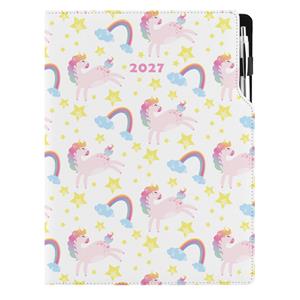 Kalendarz książkowy DESIGN tygodniowy A4 2027 polski - Unicorn