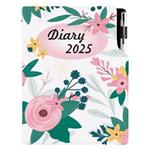 Kalendarz książkowy DESIGN tygodniowy A5 2025 polski - Kwiaty