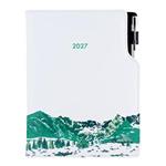 Kalendarz książkowy DESIGN tygodniowy A5 2027 polski - biały - Góry 