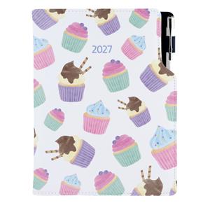 Kalendarz książkowy DESIGN tygodniowy A5 2027 polski - Cupcake