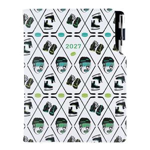 Kalendarz książkowy DESIGN tygodniowy A5 2027 polski - Hokej