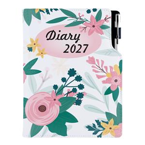 Kalendarz książkowy DESIGN tygodniowy A5 2027 polski - Kwiaty