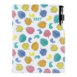 Kalendarz książkowy DESIGN tygodniowy A5 2027 polski - Liście