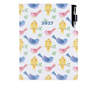 Kalendarz książkowy DESIGN tygodniowy A5 2027 polski - Ptaki