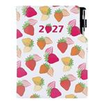 Kalendarz książkowy DESIGN tygodniowy A5 2027 polski - Truskawka