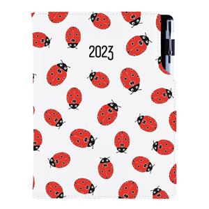 Kalendarz książkowy DESIGN tygodniowy B5 2023 polski - Biedronky