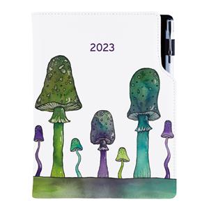 Kalendarz książkowy DESIGN tygodniowy B5 2023 polski - Grzyby