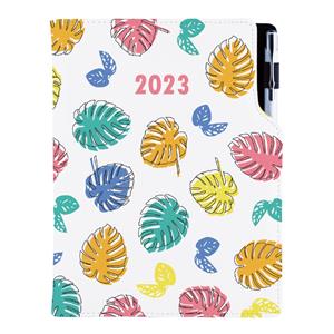 Kalendarz książkowy DESIGN tygodniowy B5 2023 polski - Liście