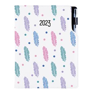 Kalendarz książkowy DESIGN tygodniowy B5 2023 polski - Pióra