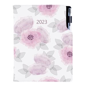 Kalendarz książkowy DESIGN tygodniowy B5 2023 polski - Piwonia