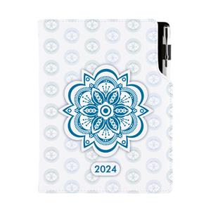 Kalendarz książkowy DESIGN tygodniowy B5 2024 polski - Mandala niebieska