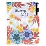 Kalendarz książkowy DESIGN tygodniowy B5 2025 polski - Jesienne kwiaty