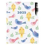 Kalendarz książkowy DESIGN tygodniowy B5 2025 polski - Ptaki