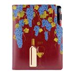 Kalendarz książkowy DESIGN tygodniowy B5 2027 polski - bordo -  Wino