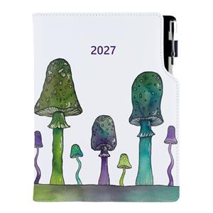 Kalendarz książkowy DESIGN tygodniowy B5 2027 polski - Grzyby