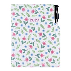 Kalendarz książkowy DESIGN tygodniowy B5 2027 polski - Wiosenne kwiaty