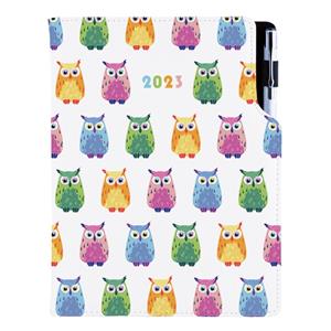 Kalendarz książkowy DESIGN tygodniowy B6 2023 - Sowa