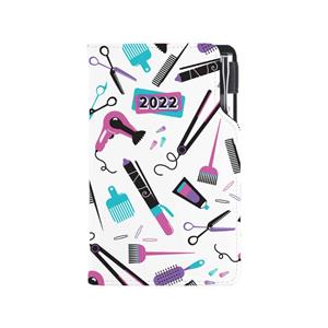 Kalendarz książkowy DESIGN tygodniowy kieszonkowy 2022 słowacki - Hairdresser