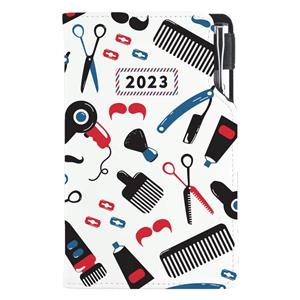 Kalendarz książkowy DESIGN tygodniowy kieszonkowy 2023 słowacki - Barber