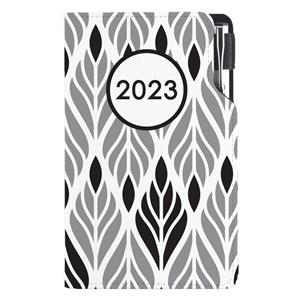 Kalendarz książkowy DESIGN tygodniowy kieszonkowy 2023 słowacki - Ziarno