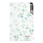 Kalendarz książkowy DESIGN tygodniowy kieszonkowy 2027 polski - Akwarela