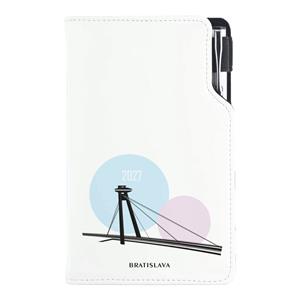 Kalendarz książkowy DESIGN tygodniowy kieszonkowy 2027 polski - Bratyslawa