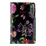 Kalendarz książkowy DESIGN tygodniowy kieszonkowy 2027 polski - czarny - kwiaty 