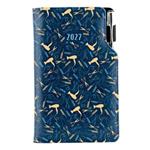 Kalendarz książkowy DESIGN tygodniowy kieszonkowy 2027 polski - granatowy - Fryzjer 