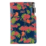 Kalendarz książkowy DESIGN tygodniowy kieszonkowy 2027 polski - granatowy - Gil