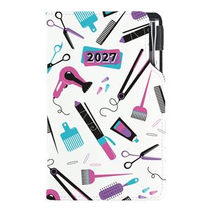 Kalendarz książkowy DESIGN tygodniowy kieszonkowy 2027 polski - Hairdresser