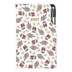 Kalendarz książkowy DESIGN tygodniowy kieszonkowy 2027 polski - Jarzebina