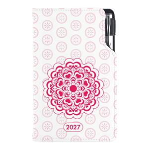 Kalendarz książkowy DESIGN tygodniowy kieszonkowy 2027 polski - Mandala fioletowa