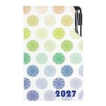 Kalendarz książkowy  DESIGN tygodniowy kieszonkowy 2027 polski - Mandala kolorowy
